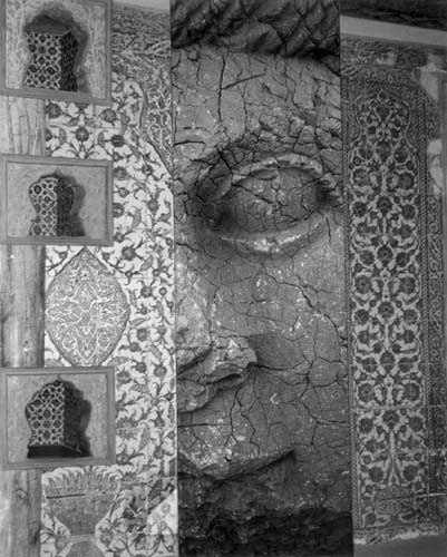 Mount Nemrut face with Topkapi interior, Turkey 2003