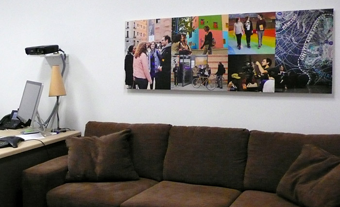 photo composite in executive office