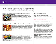 India Research Activities page