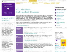 NYUAD course catalog